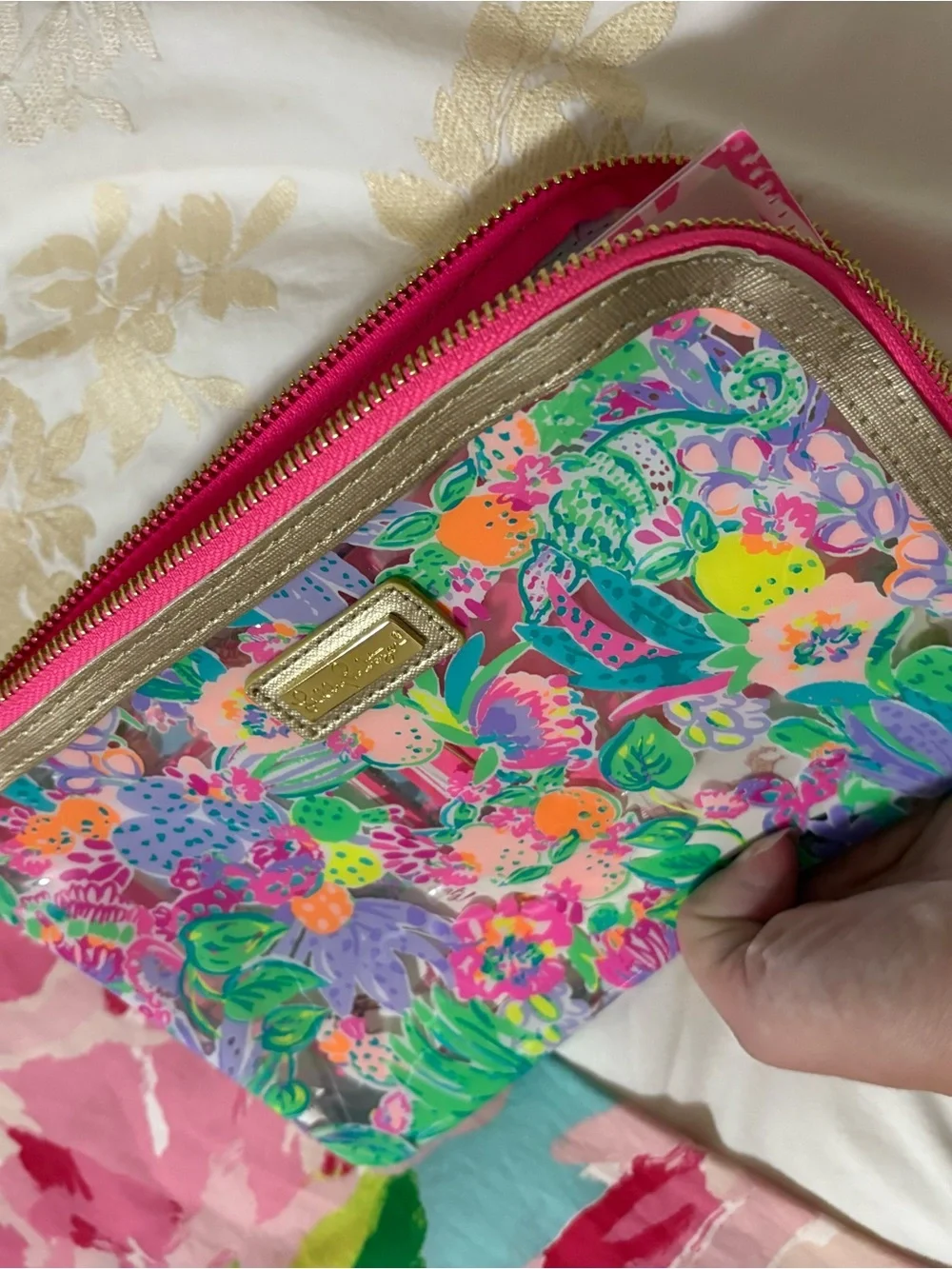 New Without Tags Lilly Pulitzer Colorful Pouch with Planner Accessories
